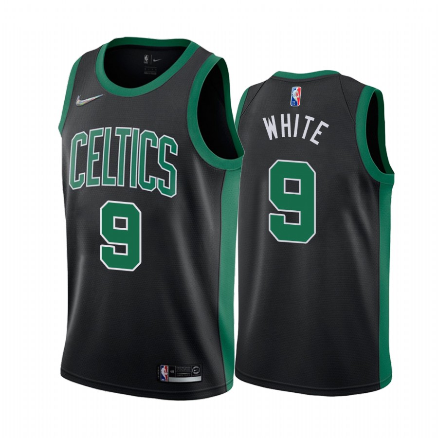 Derrick White Boston Celtics Black #9 Statement Edition Jersey Trade