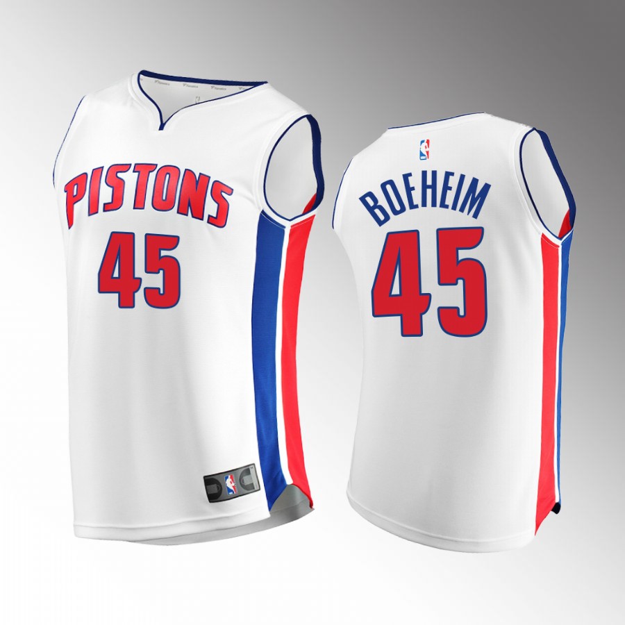 Detroit Pistons #47 Buddy Boeheim Association Jersey White