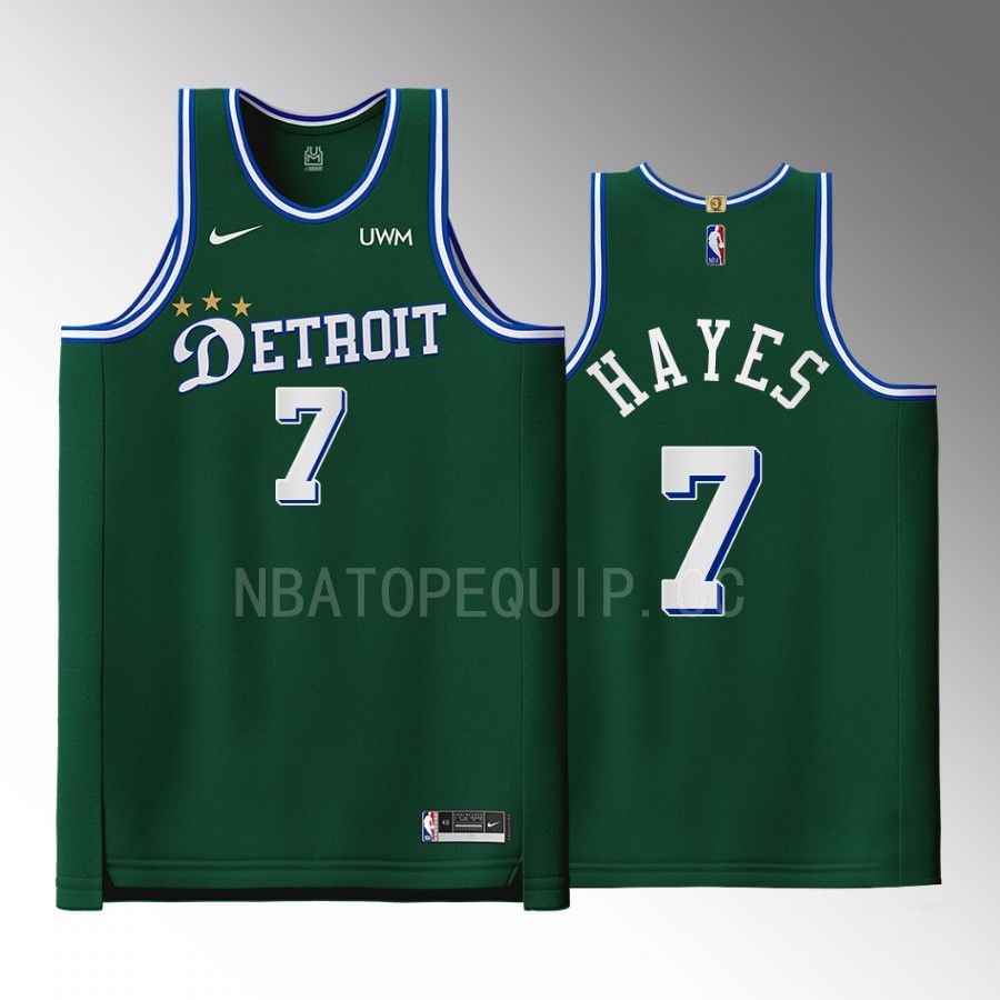 Detroit Pistons #7 Killian Hayes Green Jersey City Edition