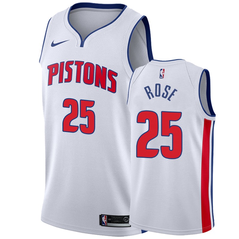 Detroit Pistons Derrick Rose #25 Association Men's Jersey