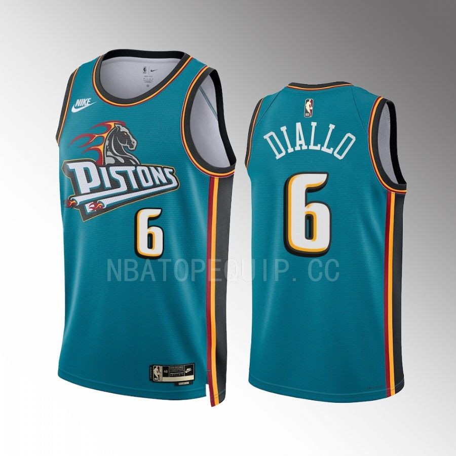 Detroit Pistons Hamidou Diallo Classic Edition Teal #6 Jersey Swingman