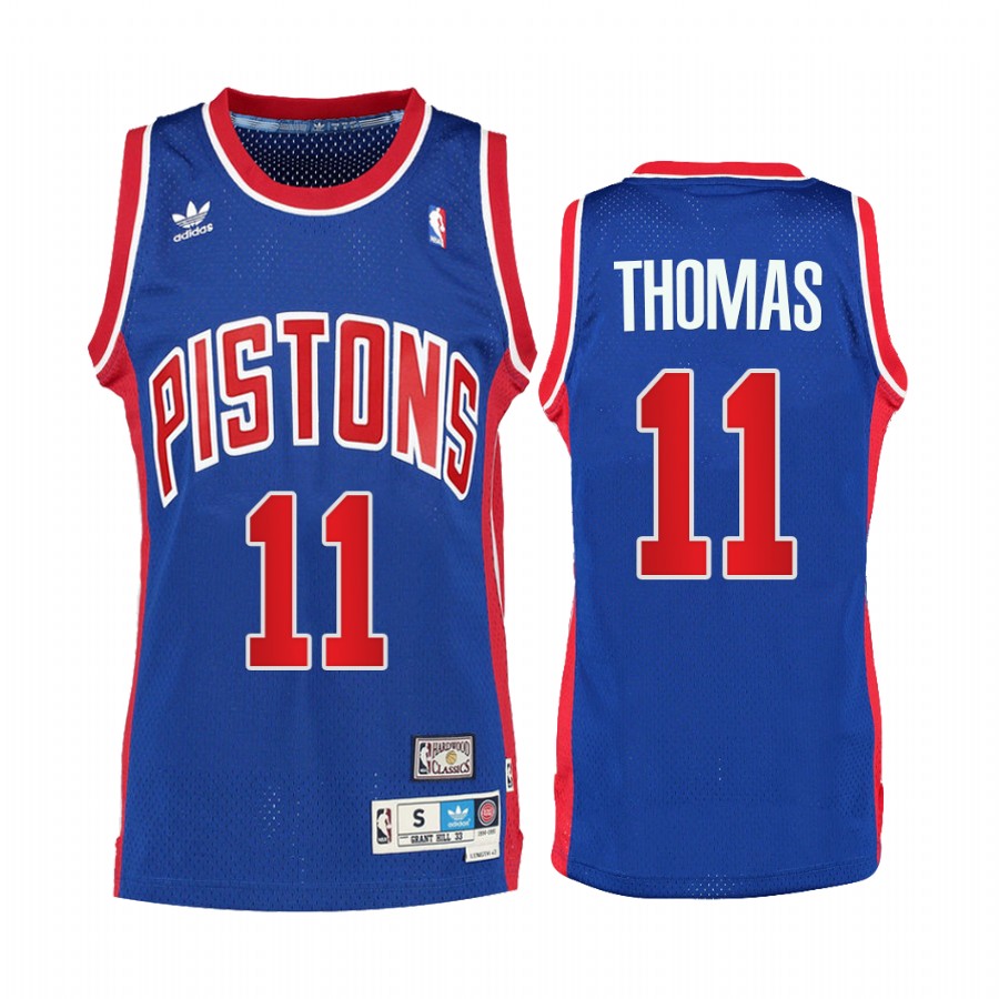 Detroit Pistons Isiah Thomas #11 Blue Throwback Jersey