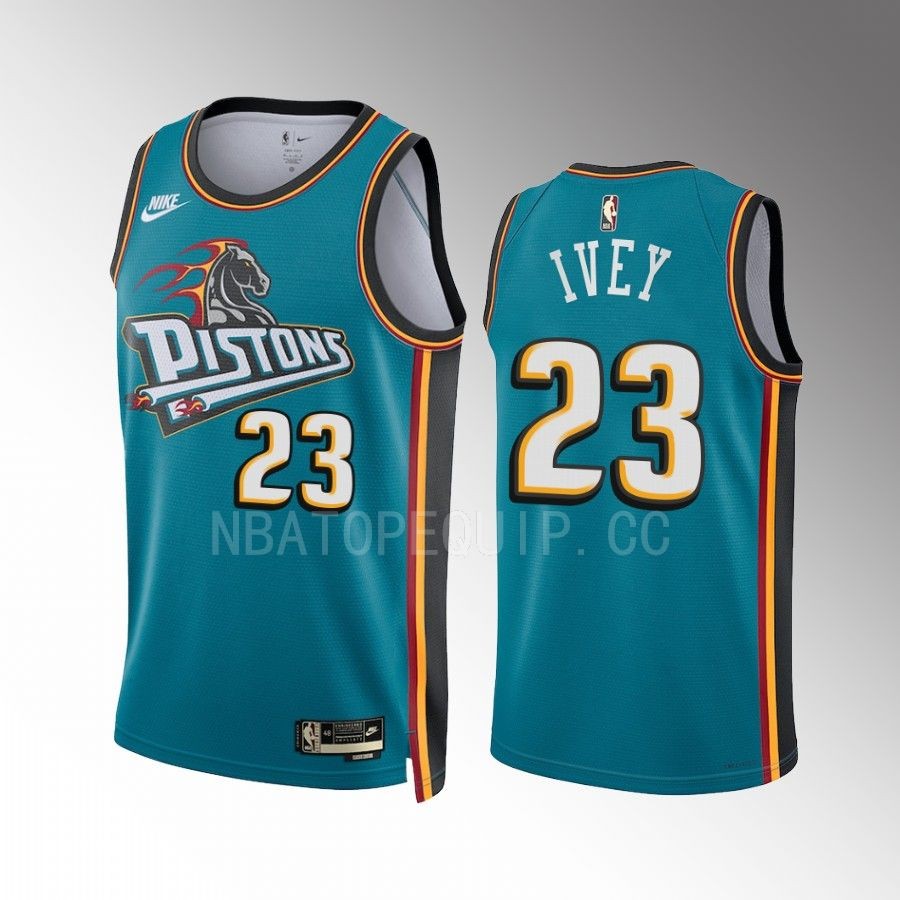 Detroit Pistons Jaden Ivey Classic Edition Teal #23 Jersey Swingman