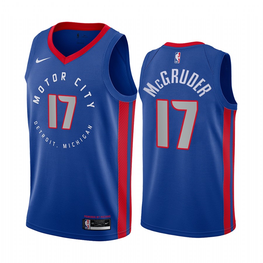 Detroit Pistons Rodney McGruder #17 Blue City Jersey