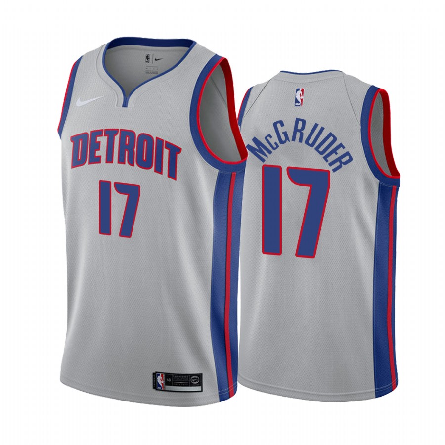 Detroit Pistons Rodney McGruder #17 Gray Statement Jersey