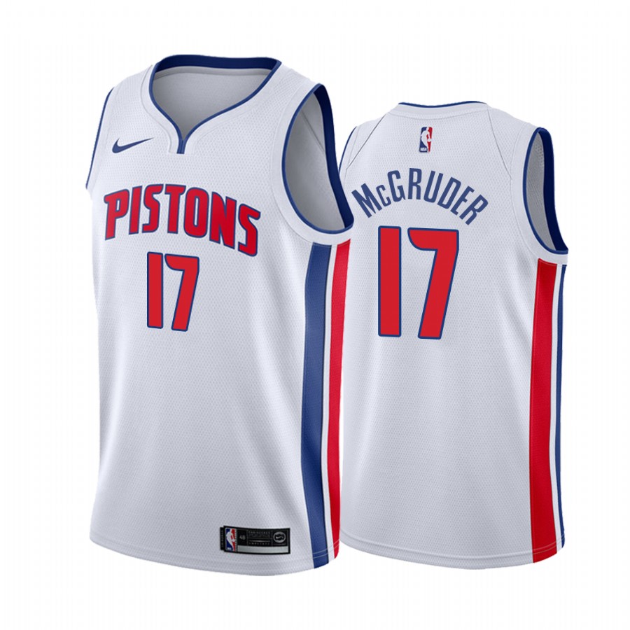 Detroit Pistons Rodney McGruder #17 White Association Jersey