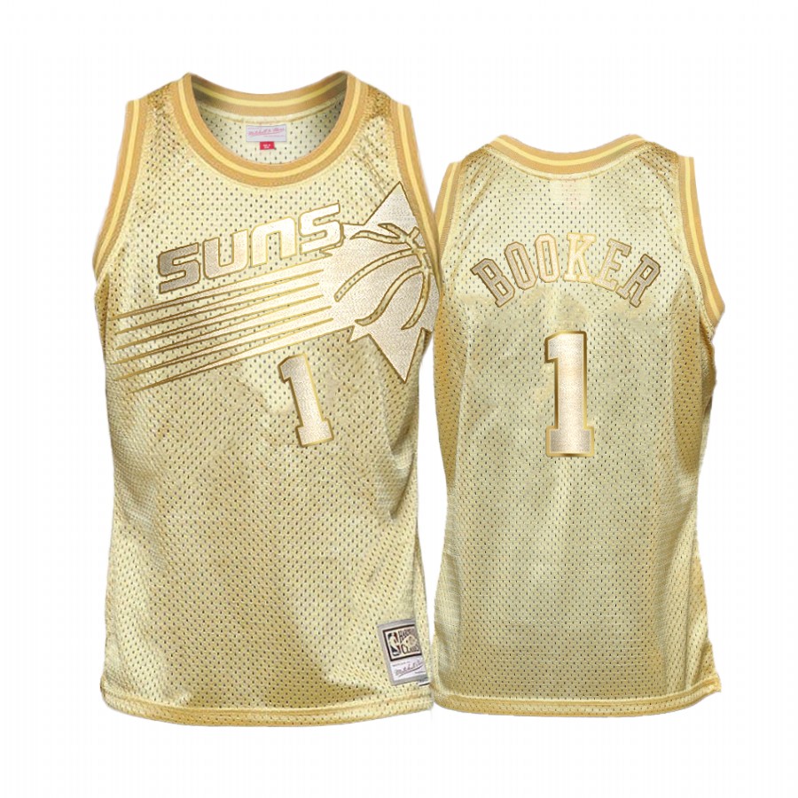 Devin Booker #1 Phoenix Suns Golden HWC Limited Jersey