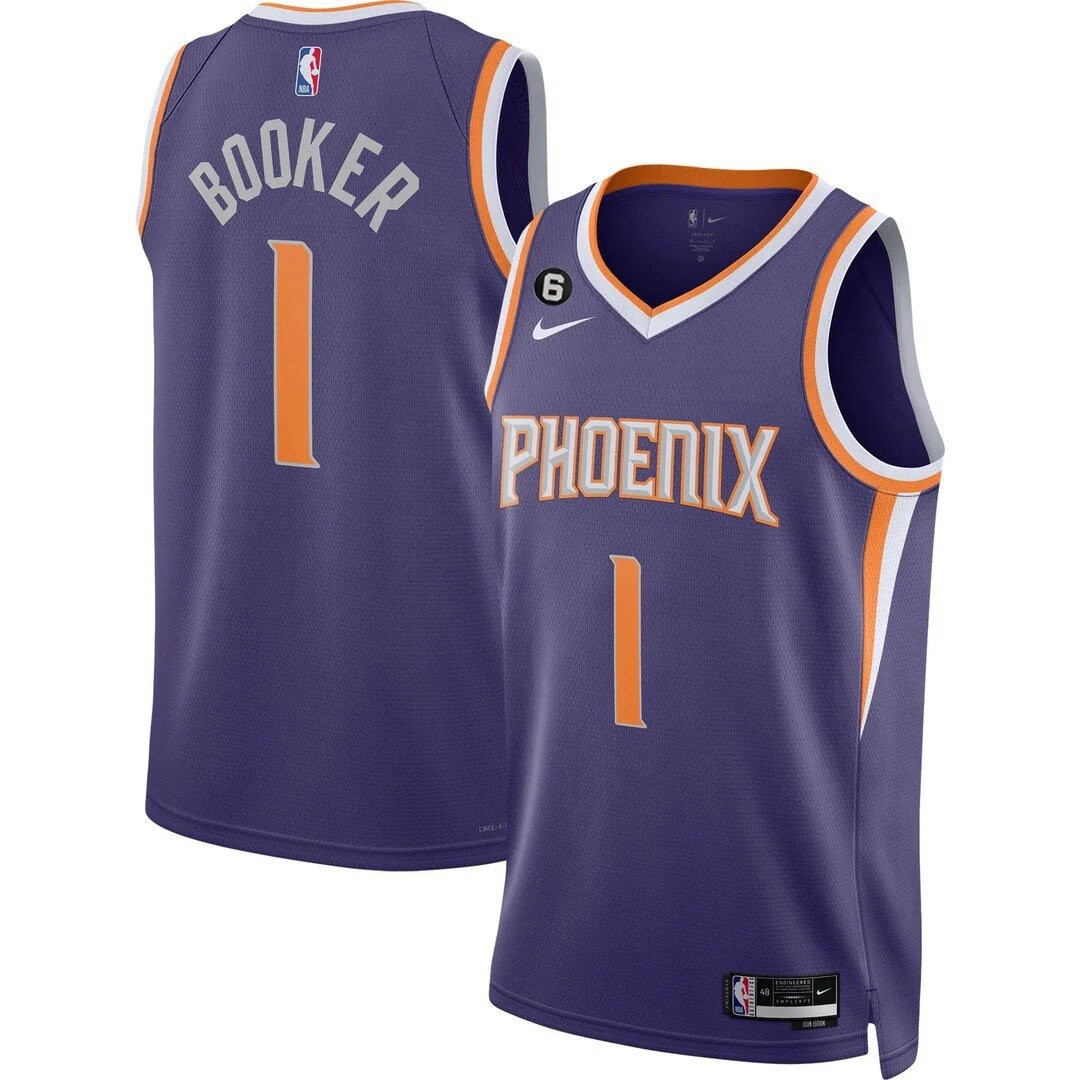 Devin Booker Men's Phoenix Suns Players Swingman Icon Jersey - All Stitched
