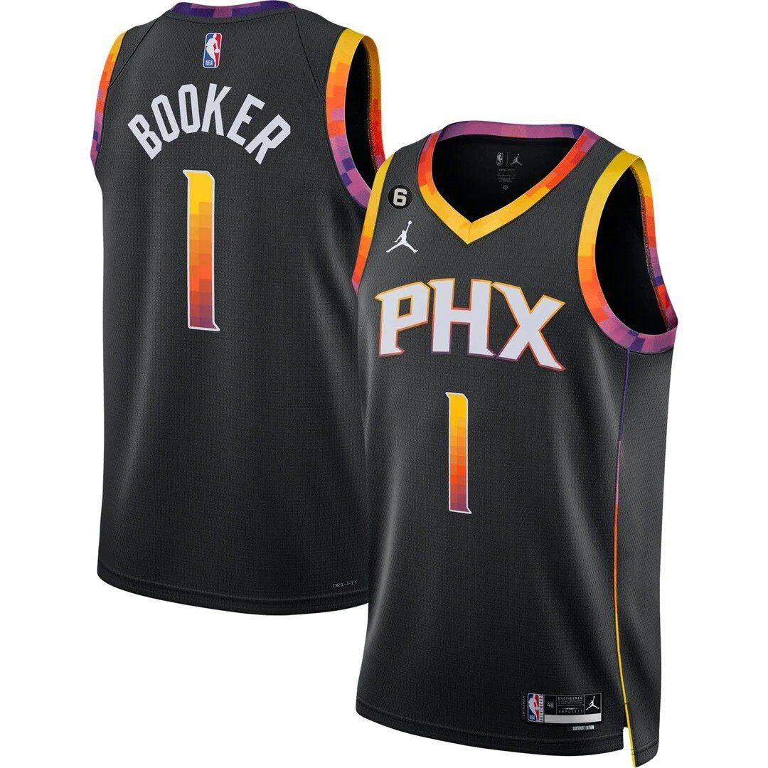 Devin Booker Men's Phoenix Suns Players Swingman Statement Jersey - All Stitched