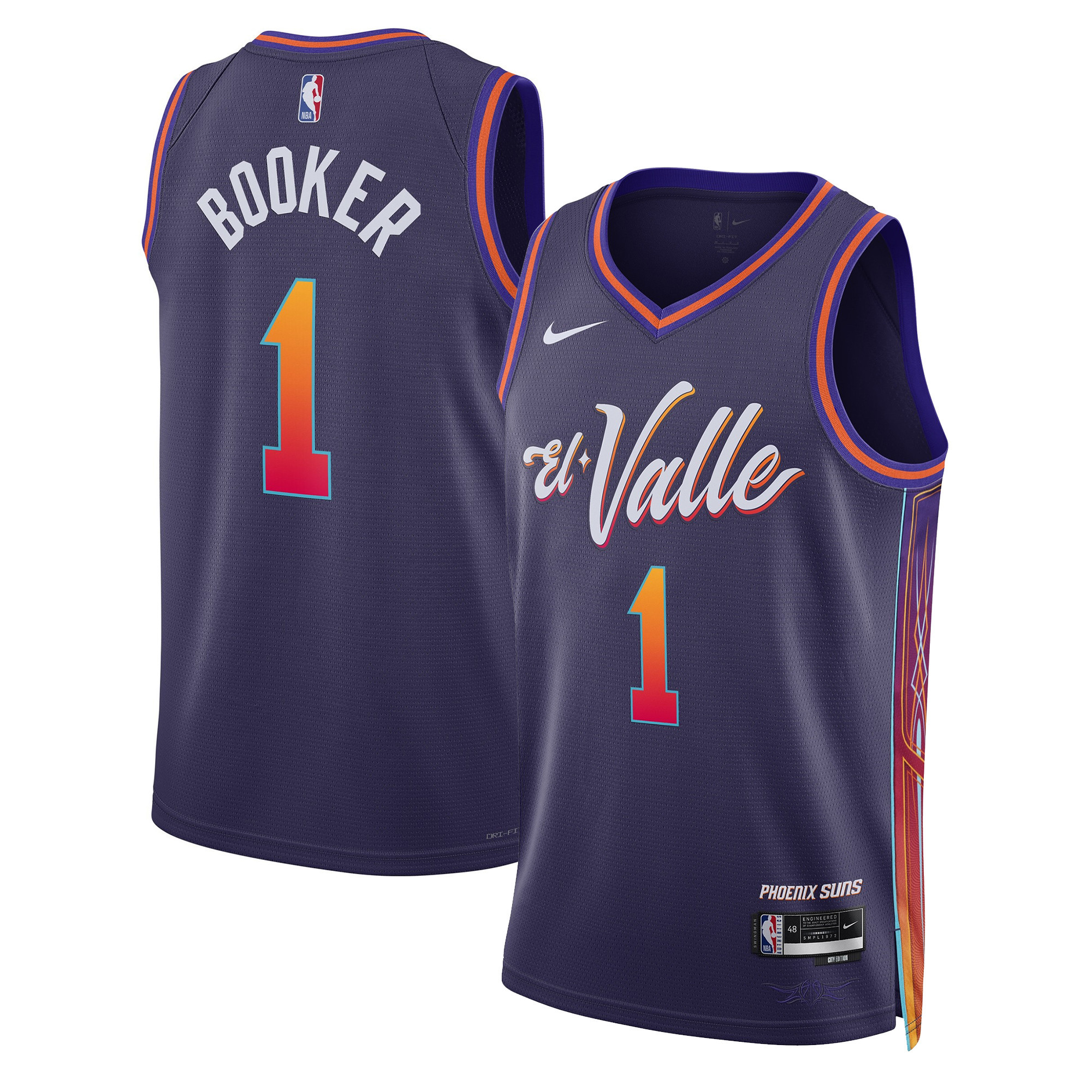 Devin Booker Men's Phoenix Suns Swingman 23/24 City Jersey - All Stitched