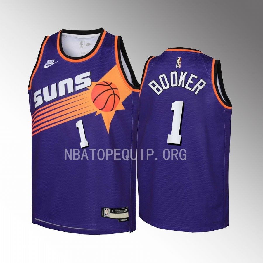 Devin Booker Phoenix Suns Classic Edition Purple Youth Jersey - Swingman
