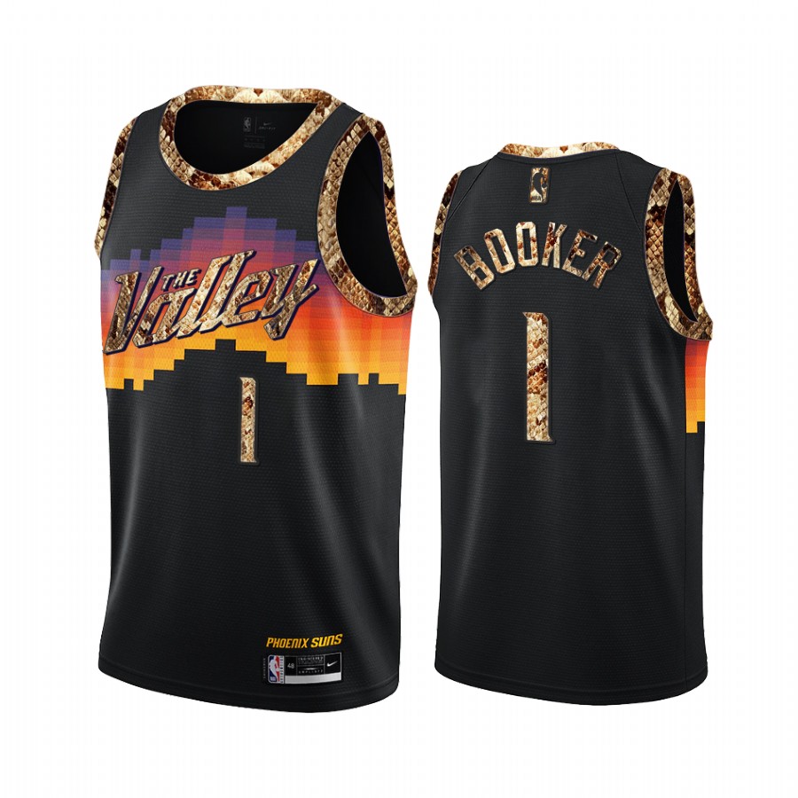 Devin Booker Phoenix Suns Black Python Skin Jersey Exclusive Edition