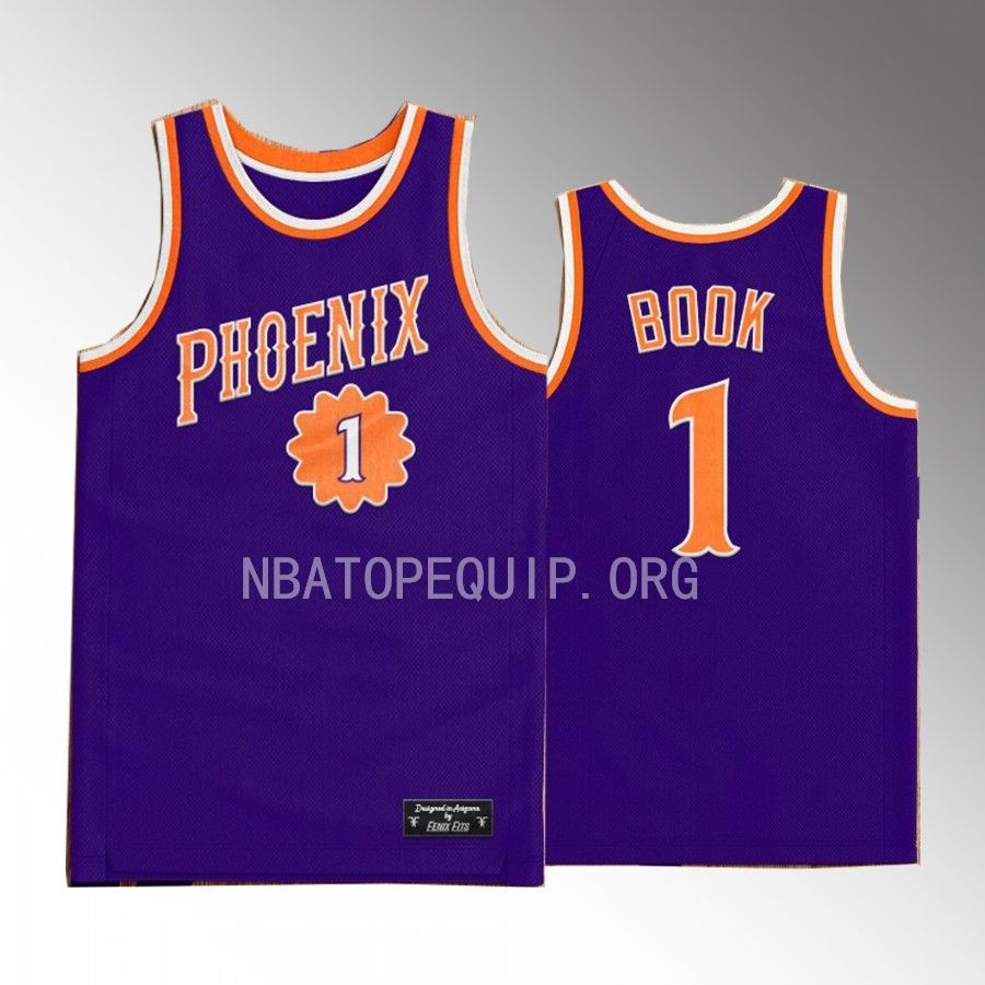 Devin Booker Phoenix Suns Purple #1 Jersey Western Classic