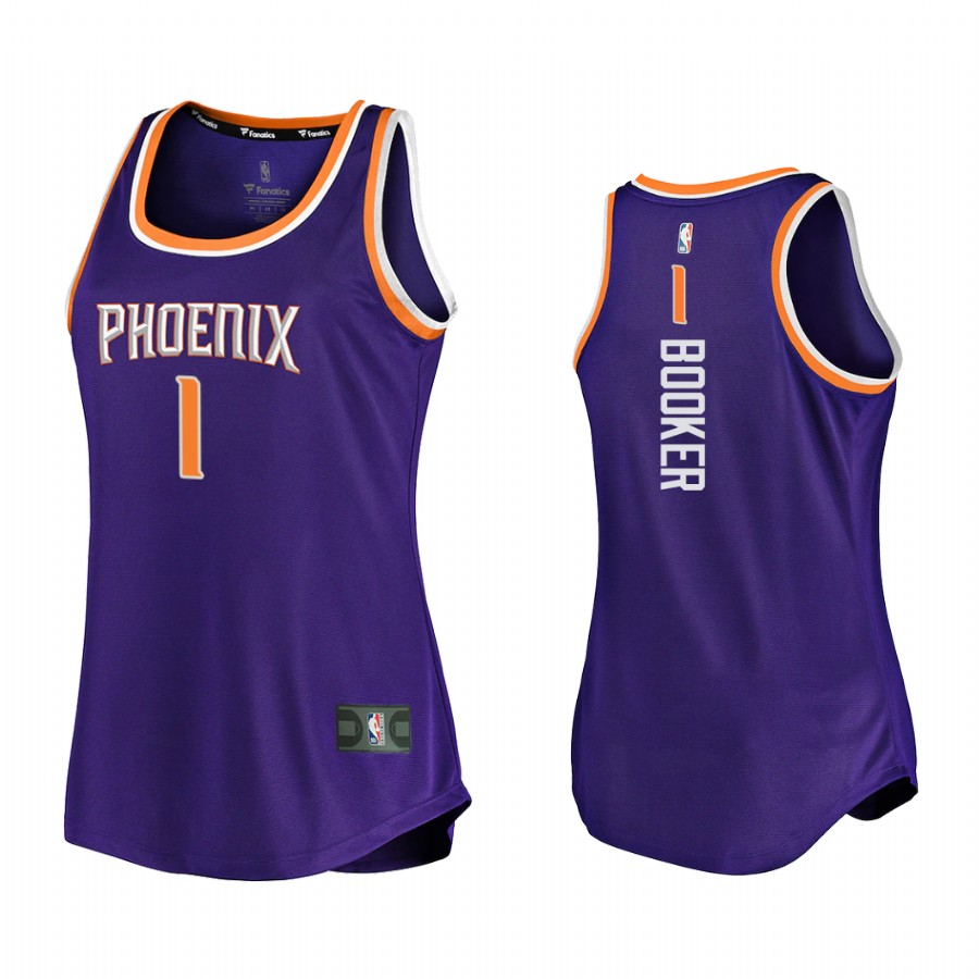 Devin Booker Phoenix Suns Purple Icon Edition Women Jersey Tank