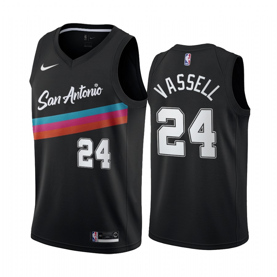 Devin Vassell San Antonio Spurs Black City Jersey Draft
