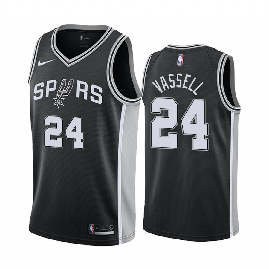 Devin Vassell San Antonio Spurs Black Icon Jersey Draft