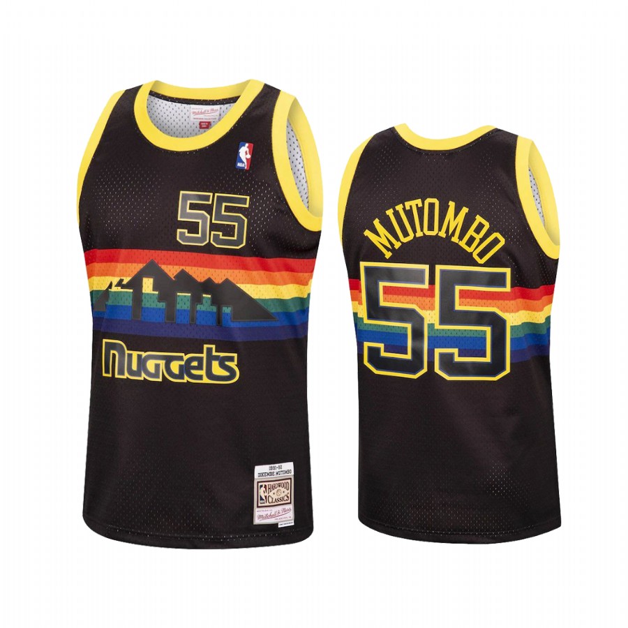 Dikembe Mutombo #55 Denver Nuggets Black Reload Jersey