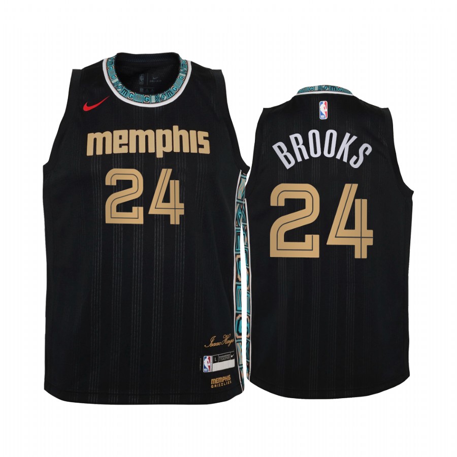 Dillon Brooks Memphis Grizzlies City Black Youth Jersey - New Uniform