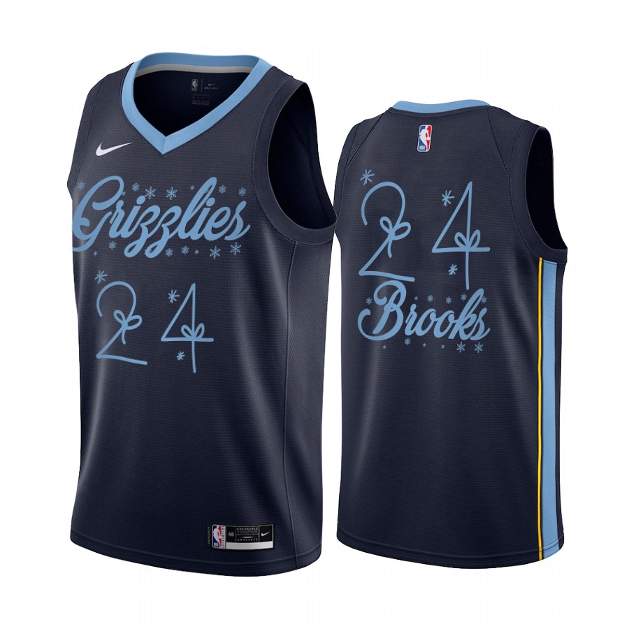 Dillon Brooks Memphis Grizzlies Christmas Night Navy Jersey Festive Special Edition