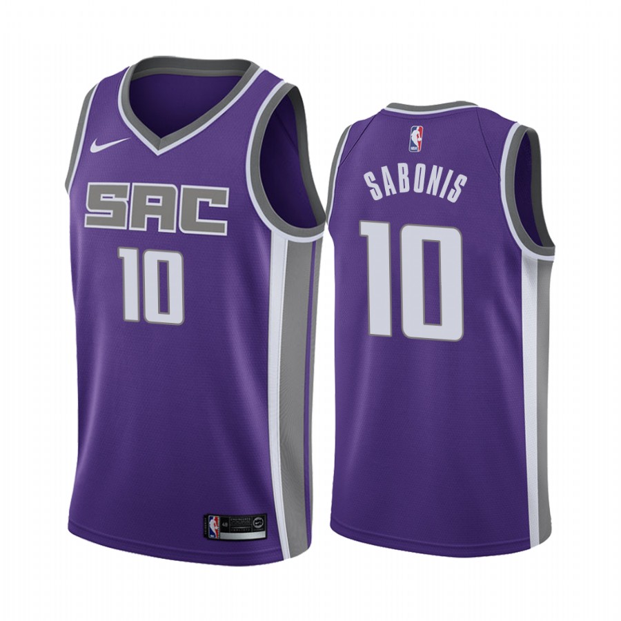 Domantas Sabonis Sacramento Kings Purple #10 Icon Edition Jersey