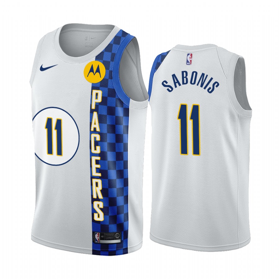 Domantas Sabonis Indiana Pacers White City Jersey