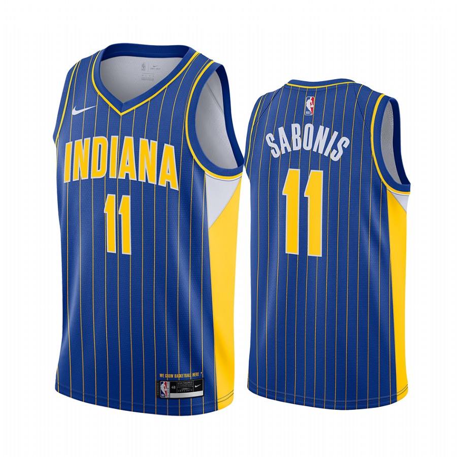 Domantas Sabonis Indiana Pacers Blue City Jersey