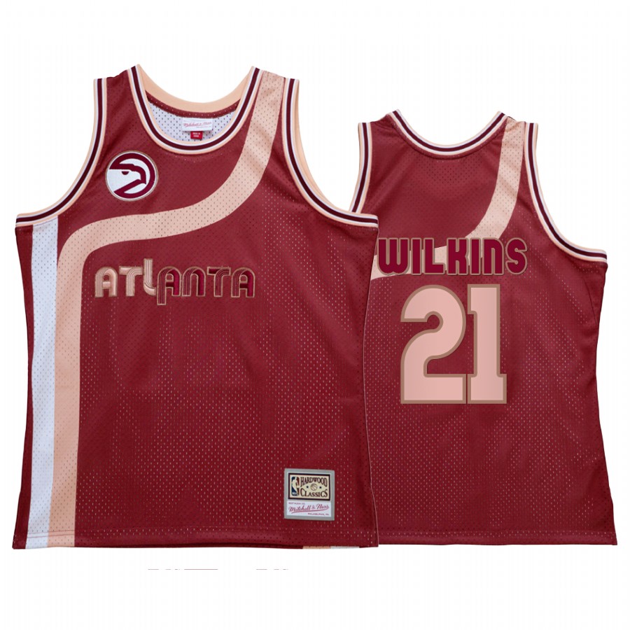 Dominique Wilkins #21 Atlanta Hawks My Towns Wish Jersey Red