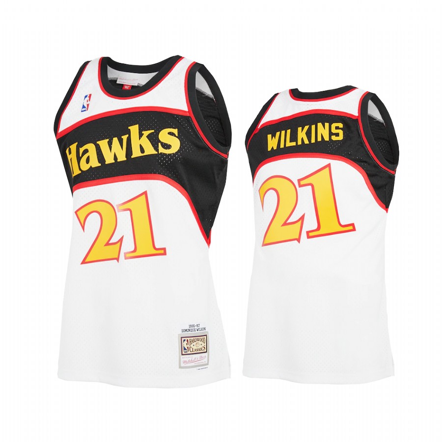 Dominique Wilkins #21 Atlanta Hawks Reload 2.0 Jersey White