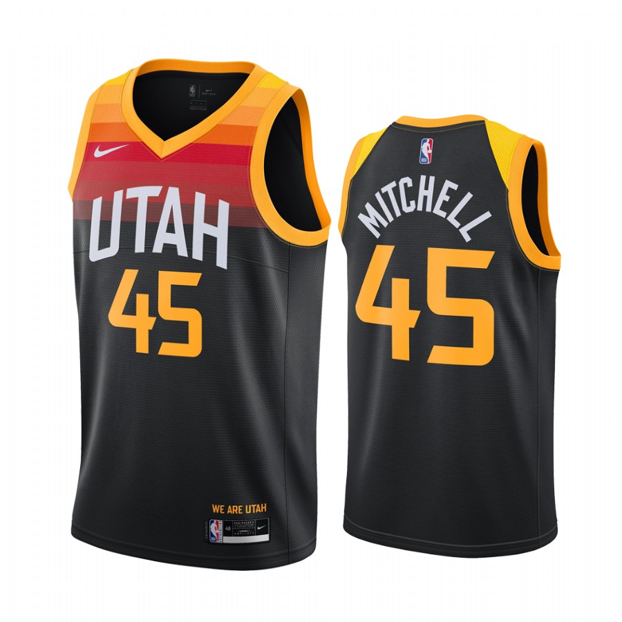 Donovan Mitchell Utah Jazz Black City Jersey New Uniform