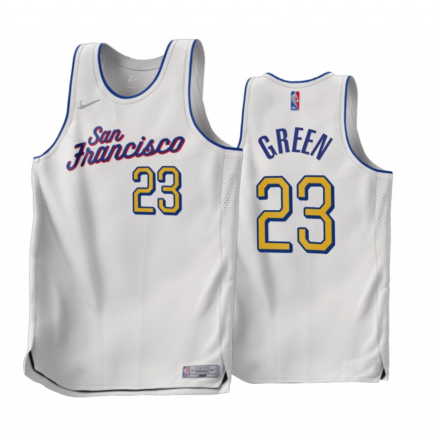 Draymond Green Golden State Warriors White #23 Earned Edition Jersey