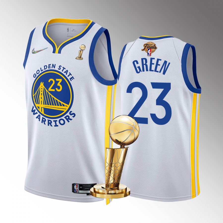 Draymond Green Finals Champions Golden State Warriors White #23 Jersey Association