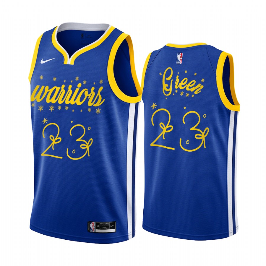 Draymond Green Golden State Warriors Christmas Night Royal Jersey Festive Special Edition