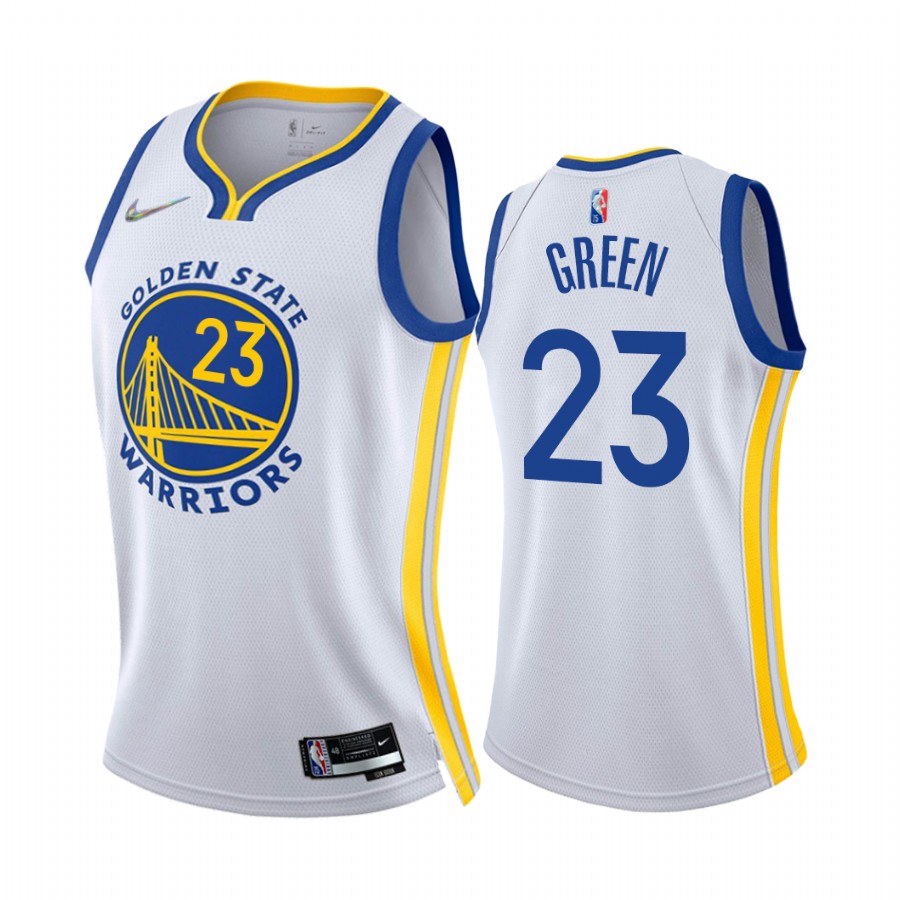 Draymond Green Golden State Warriors White Association Edition Women Jersey 75th Diamond Badge