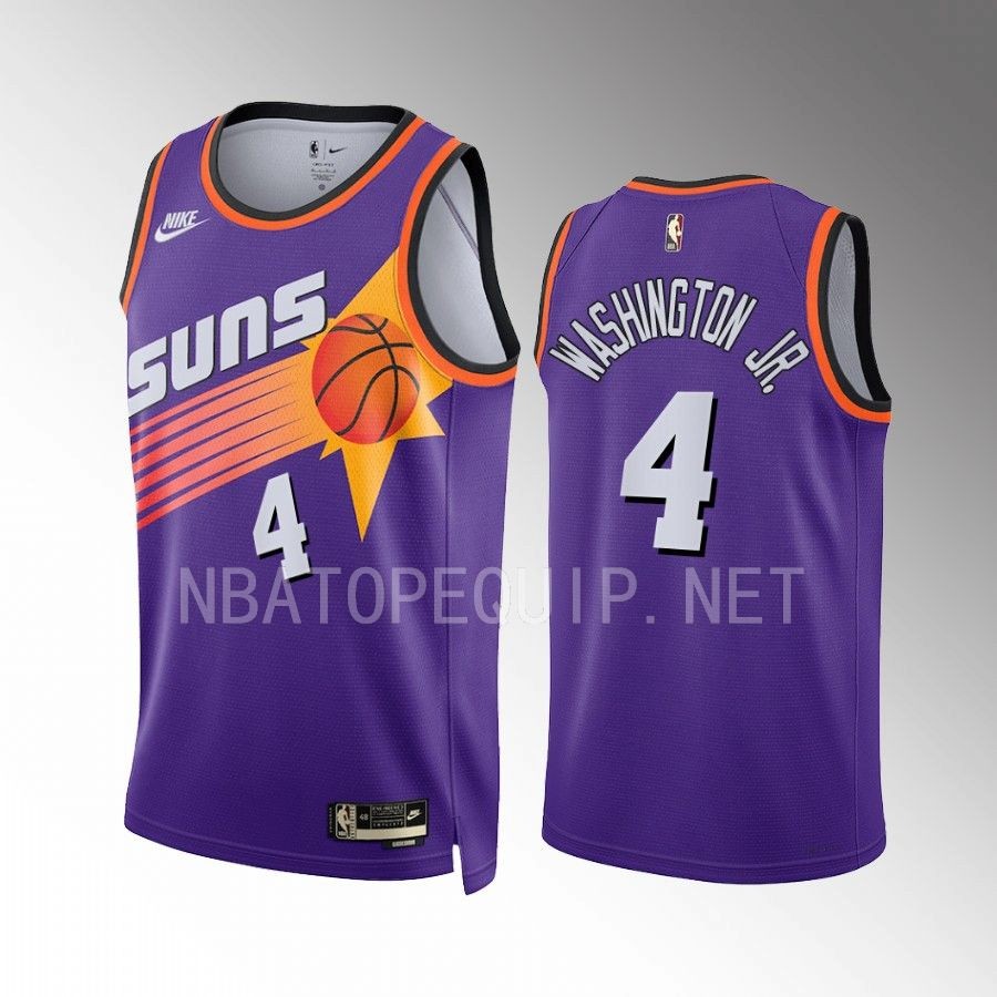 Duane Washington Jr. Phoenix Suns #4 Purple Jersey Classic Edition Swingman