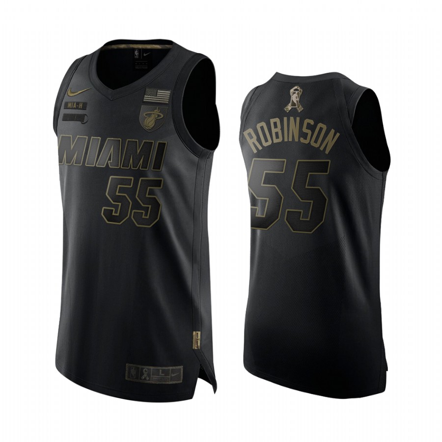 Duncan Robinson Miami Heat Salute To Service Black Limited Jersey