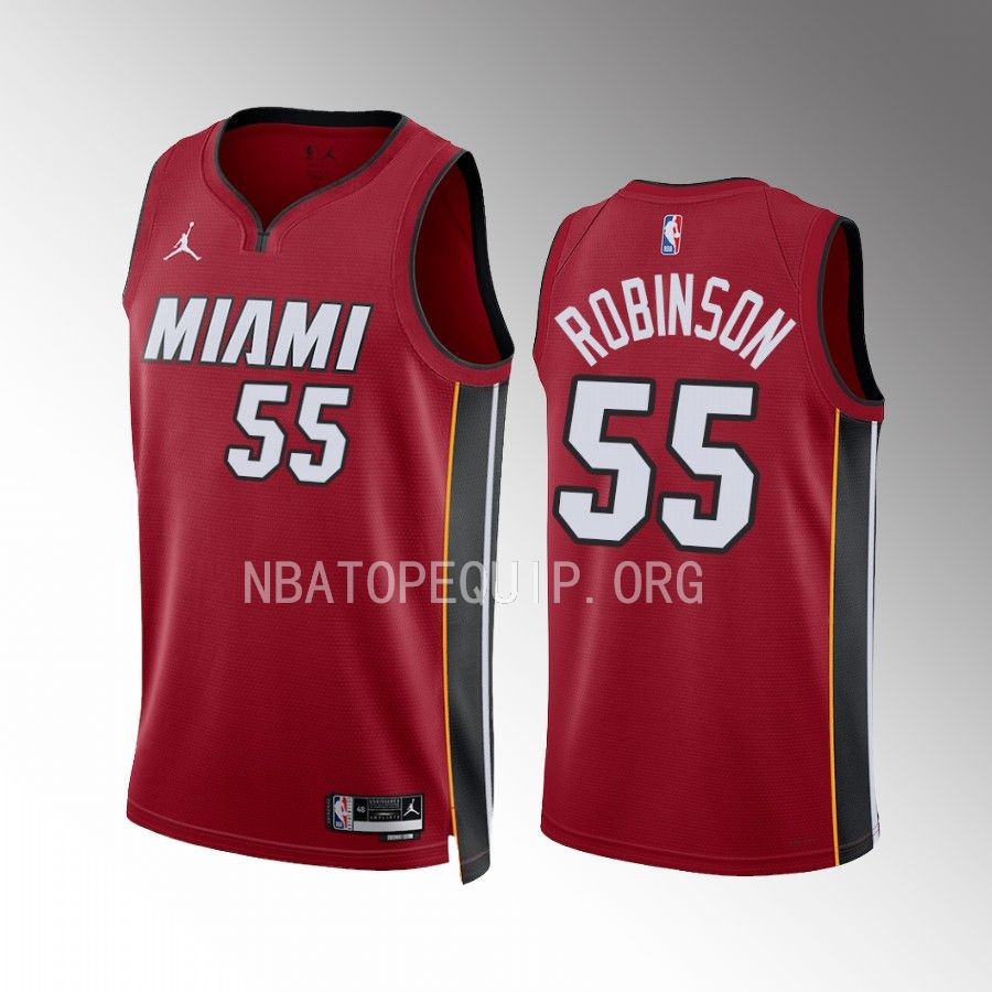 Duncan Robinson Miami Heat #55 Red Jersey Statement Edition Swingman
