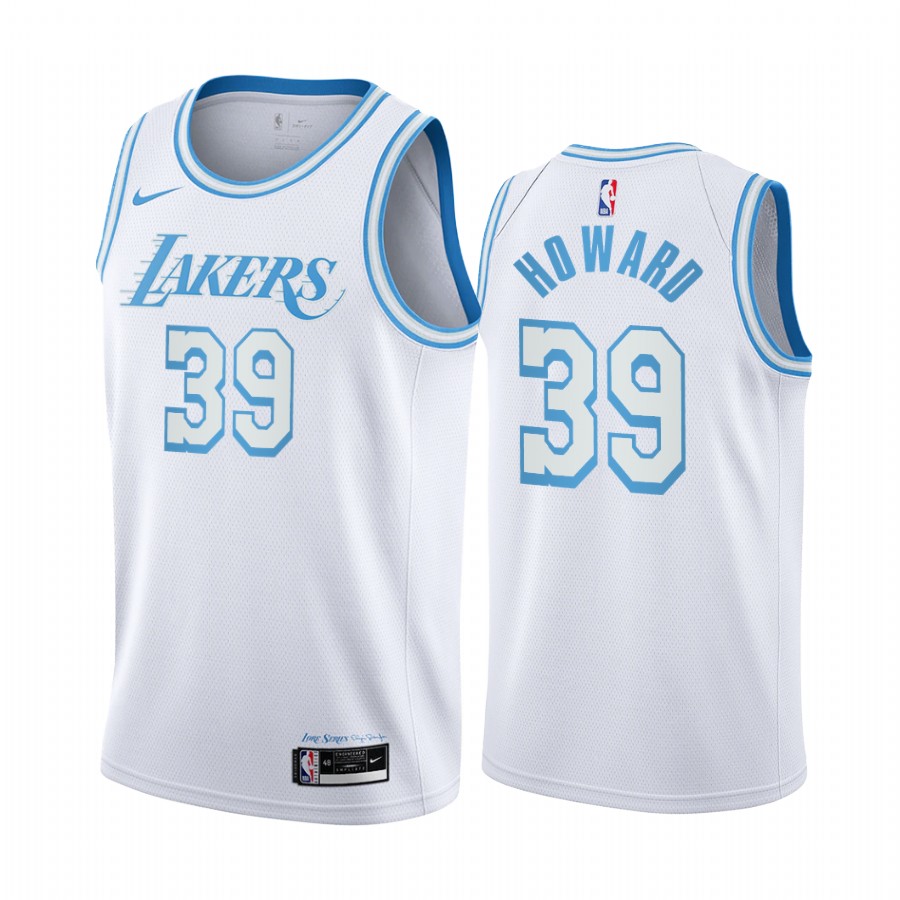 Dwight Howard Los Angeles Lakers White City Edition #39 Jersey Return