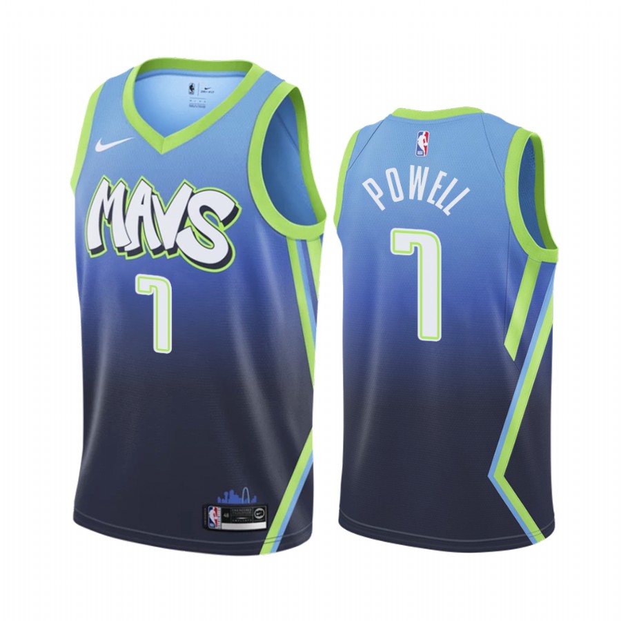 Dwight Powell Dallas Mavericks Blue City Edition Jersey