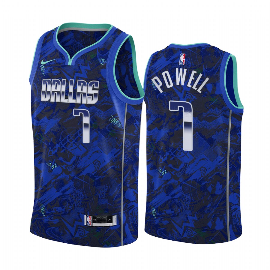 Dwight Powell Dallas Mavericks Select Series Royal Jersey Camo