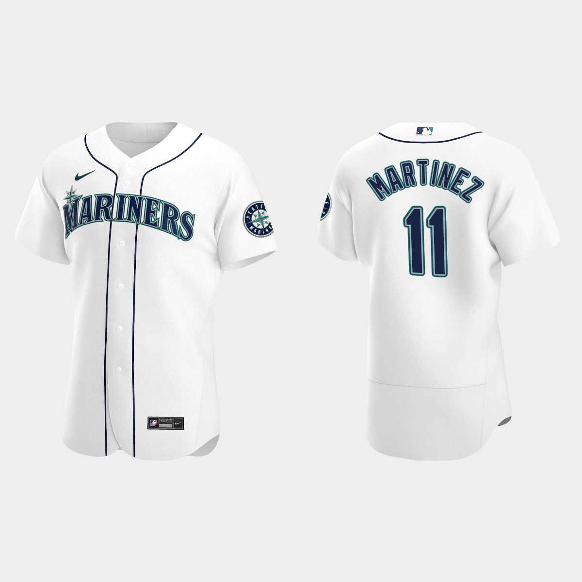Edgar Martinez #11 Seattle Mariners White Home Jersey