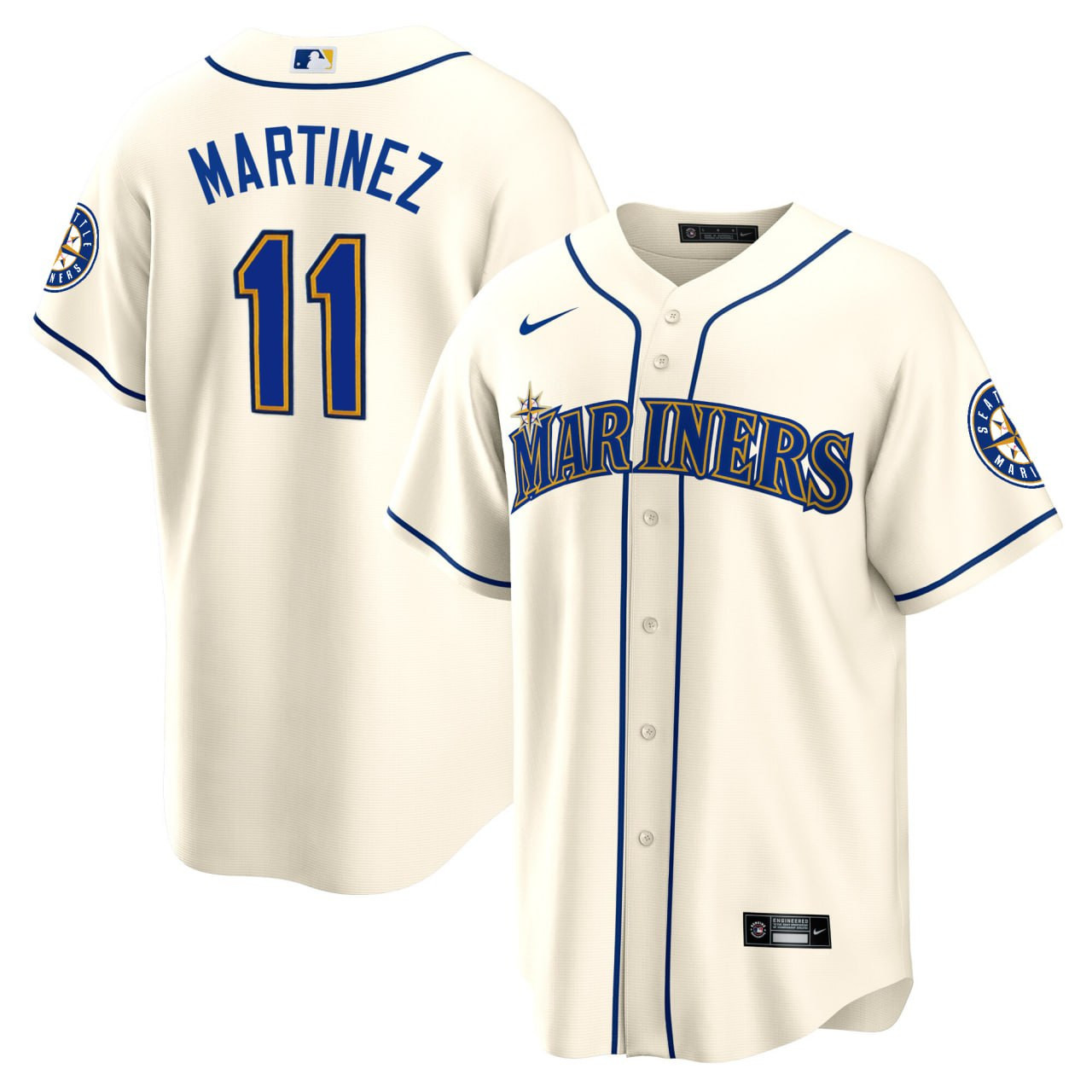 Edgar Martinez Seattle Mariners Cream Jersey