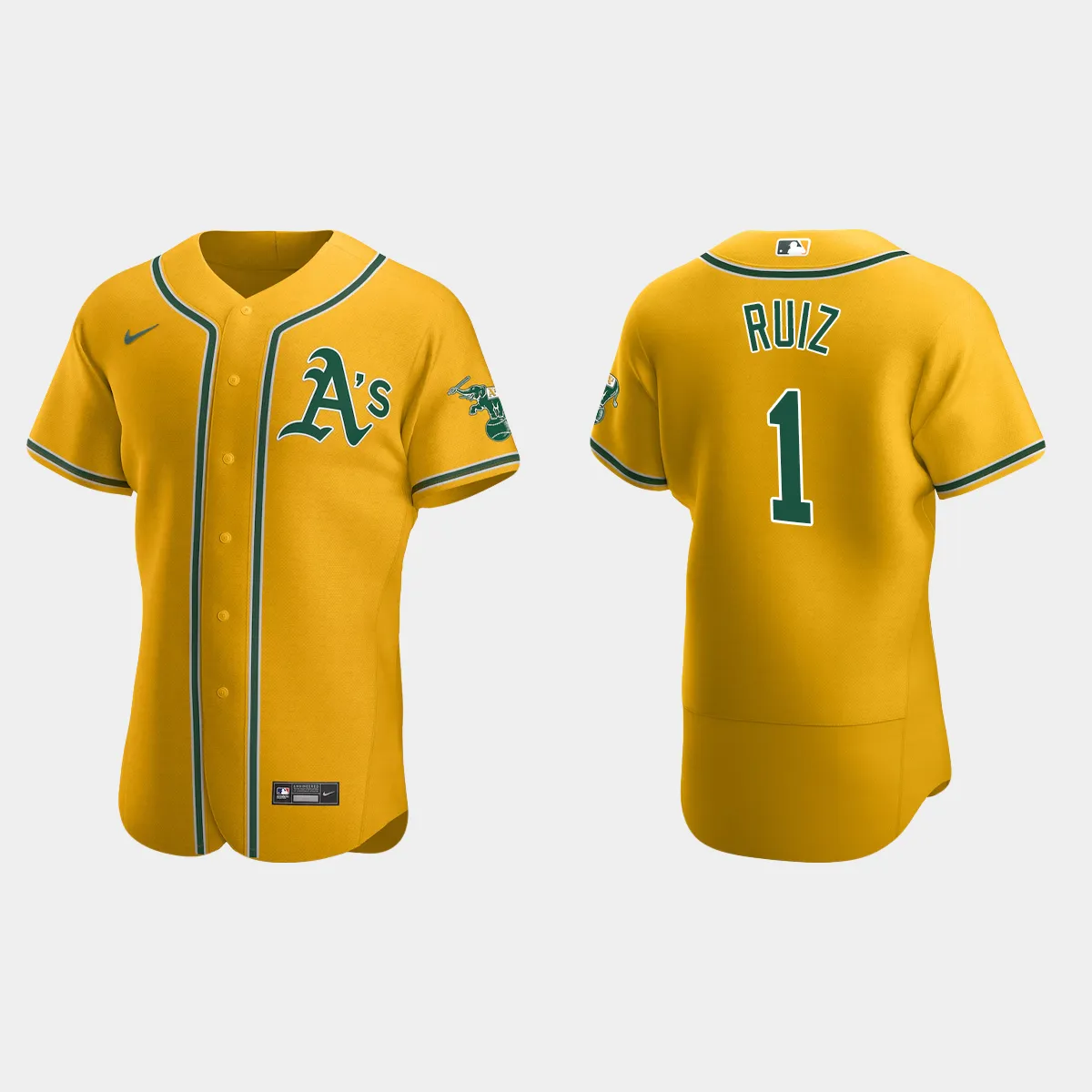 Esteury Ruiz Oakland Athletics Home Jersey - Gold