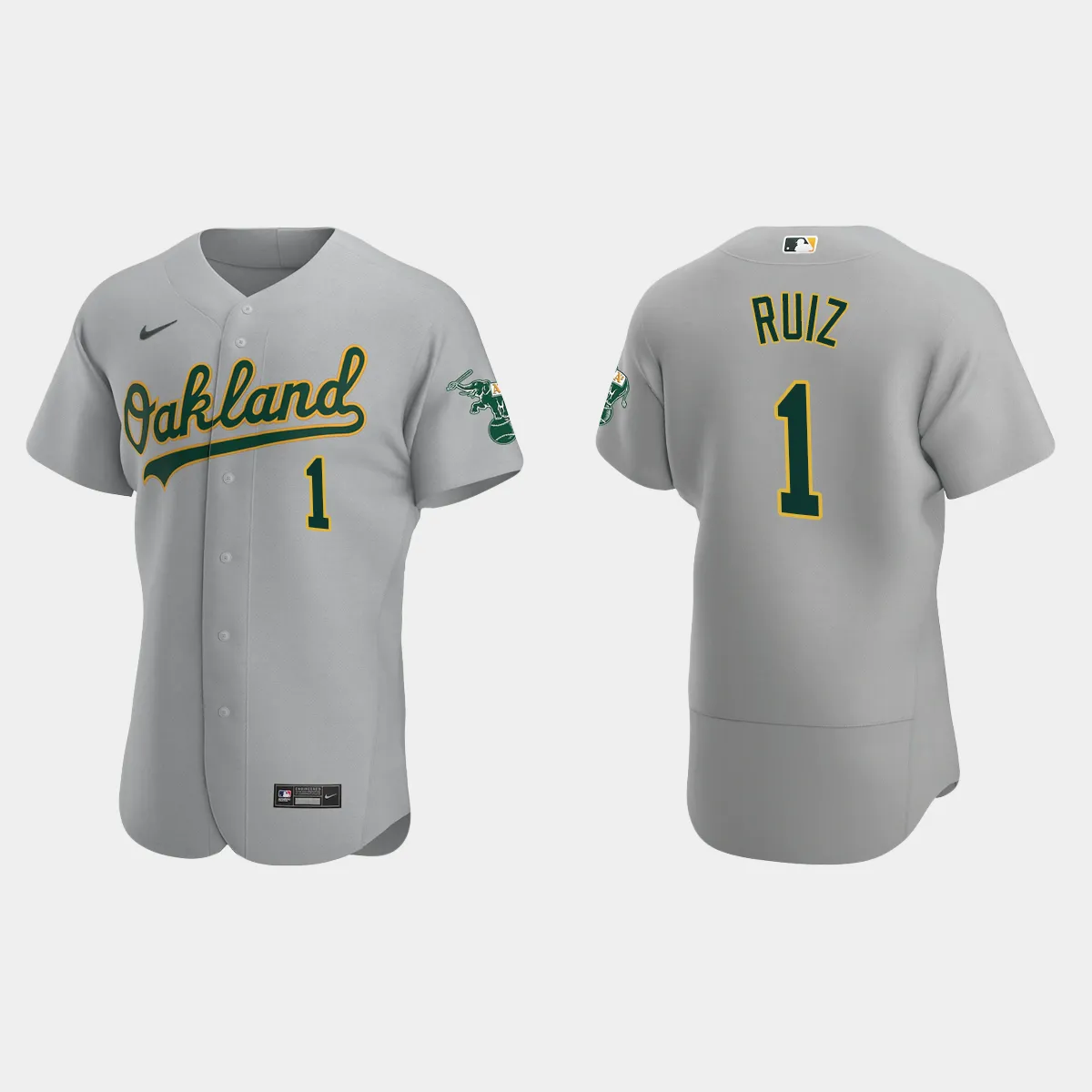 Esteury Ruiz Oakland Athletics Road Jersey - Gray