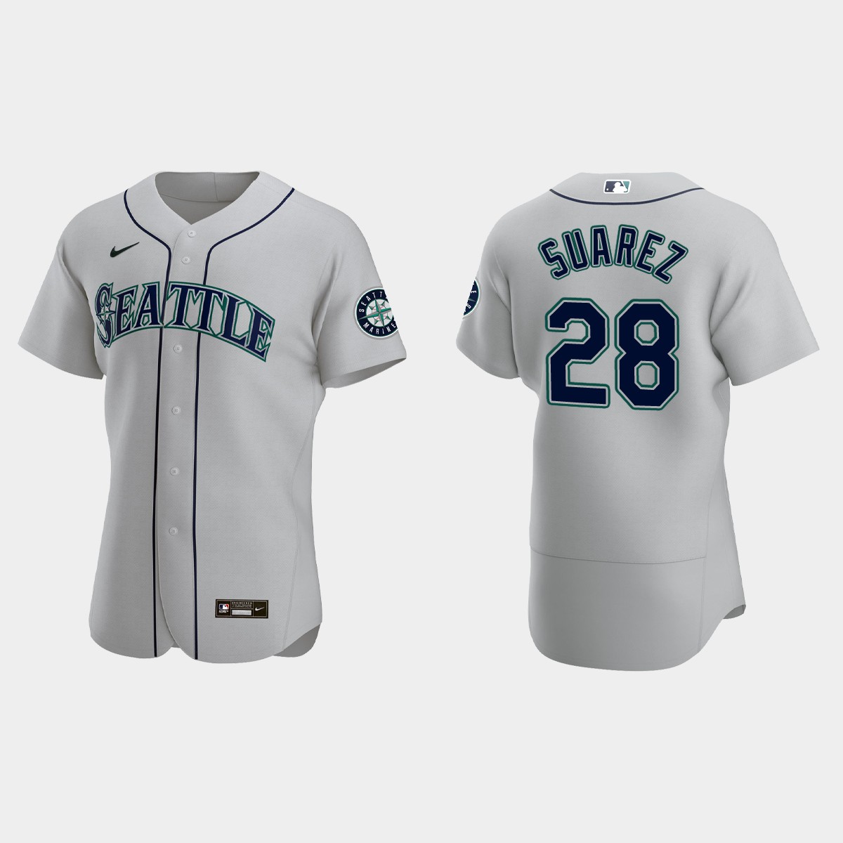 Eugenio Suarez Seattle Mariners Jersey - Gray
