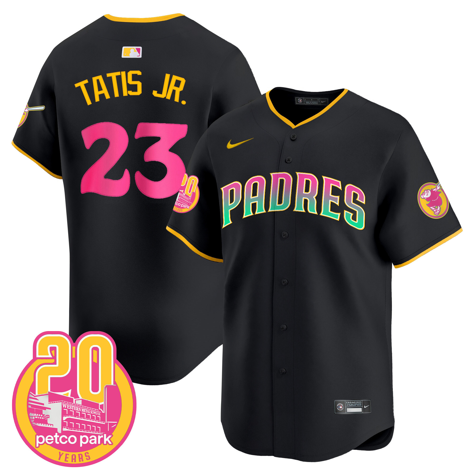 Fernando Tatis Jr. Men's San Diego Padres San Diego City Style Vapor Premier Limited Black Jersey