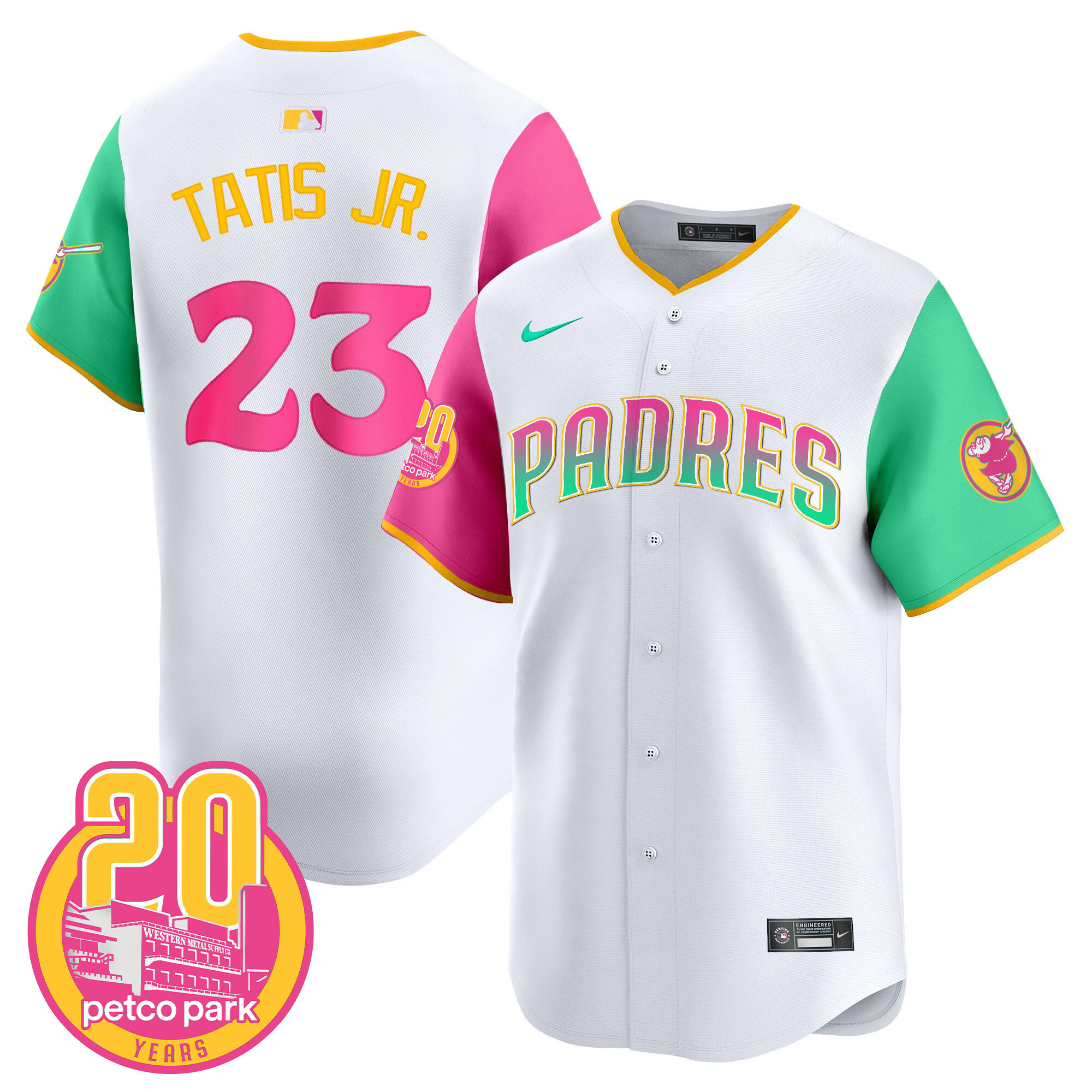 Fernando Tatis Jr. Men's San Diego Padres San Diego City Style Vapor Premier Limited Color Sleeves Jersey