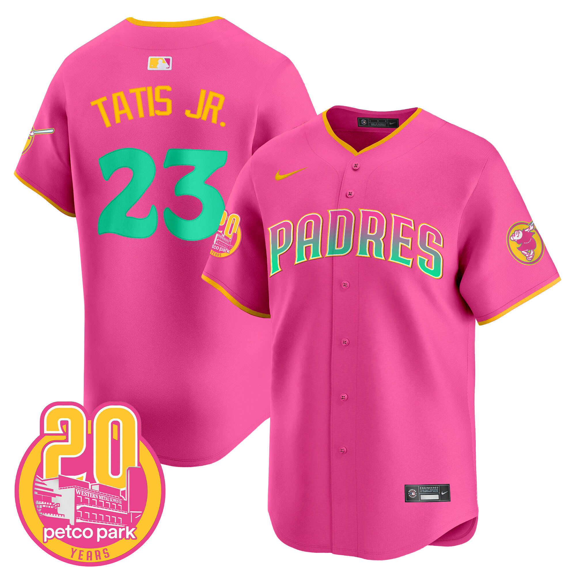 Fernando Tatis Jr. Men's San Diego Padres San Diego City Style Vapor Premier Limited Pink Jersey
