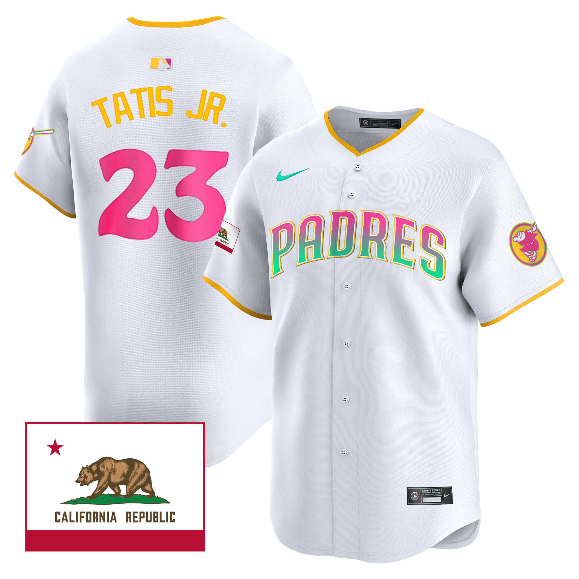 Fernando Tatis Jr. Men's San Diego Padres San Diego City Style Vapor Premier Limited V2 White Jersey
