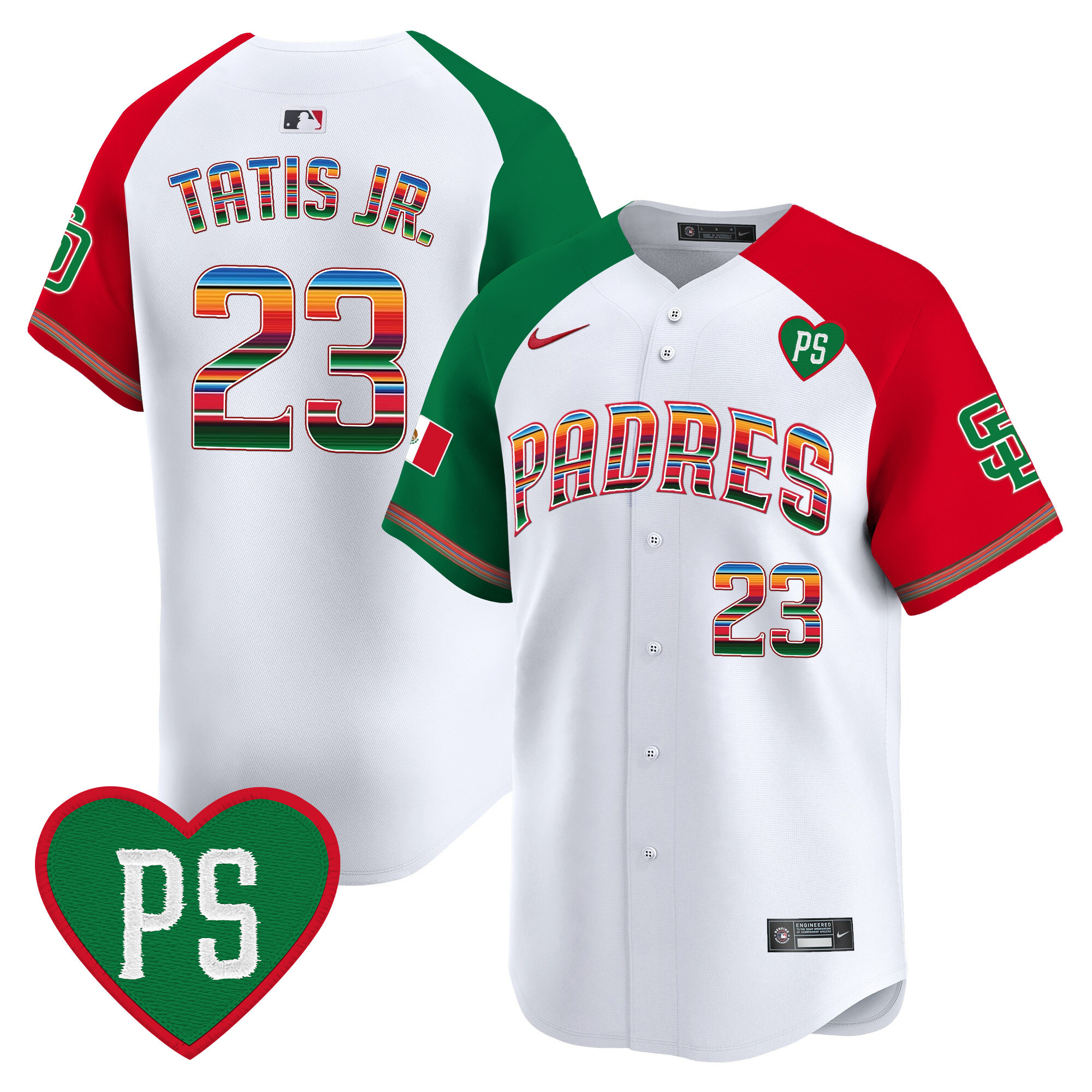 Fernando Tatis Jr. Men's San Diego Padres Mexico "For Peter" Patch Vapor Premier Limited Alternate Jersey