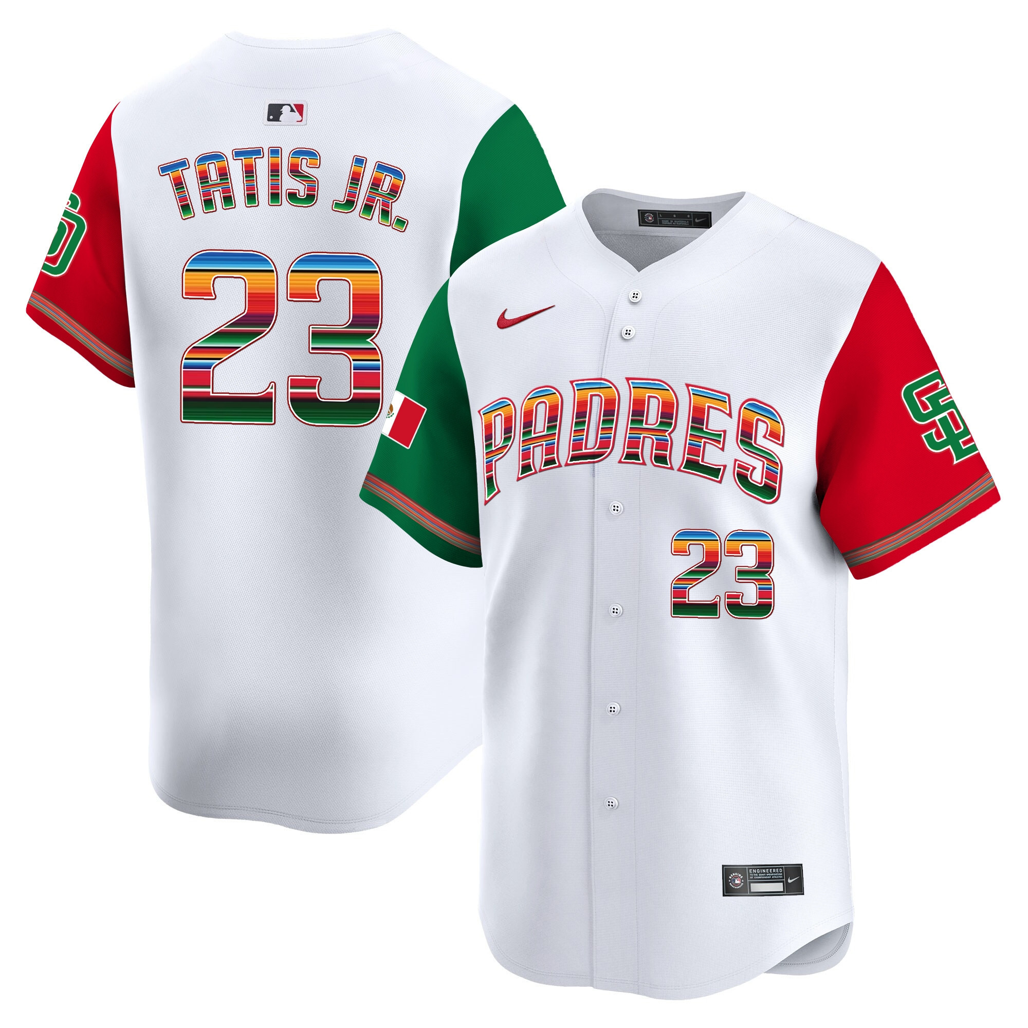 Fernando Tatis Jr. Men's San Diego Padres Mexico Premier Limited Color Sleeves Jersey